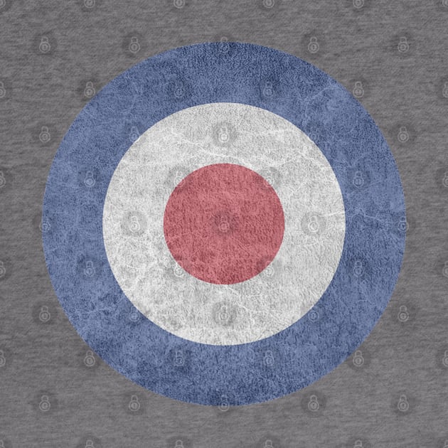 RAF Roundel - Grunge Effect by SteveHClark